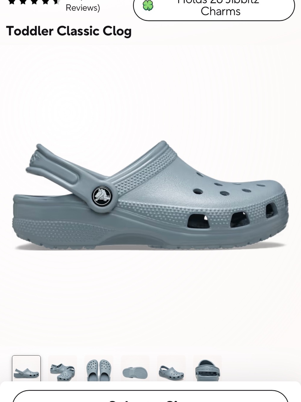 Toddler Classic Clog - Light Blue